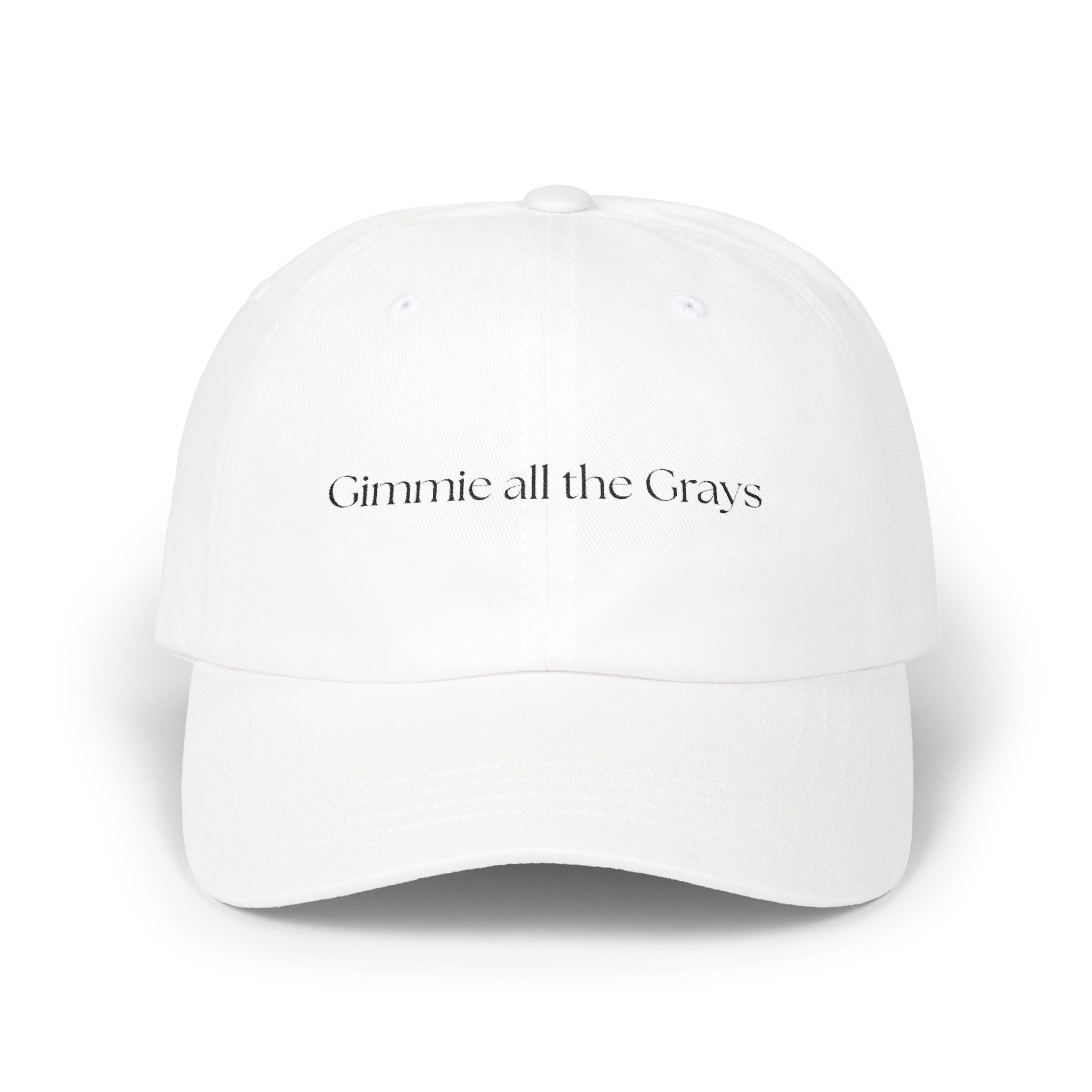Gimme All the Grays – Classic Equestrian Cap | Grey Horse Lover Hat”