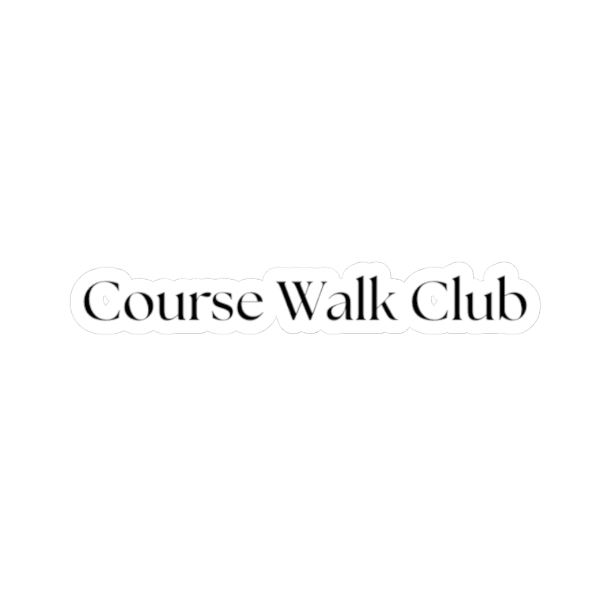 Course Walk Club – Kiss-Cut Vinyl Sticker | Funny Horse Riding Decal for Riders & Trainers