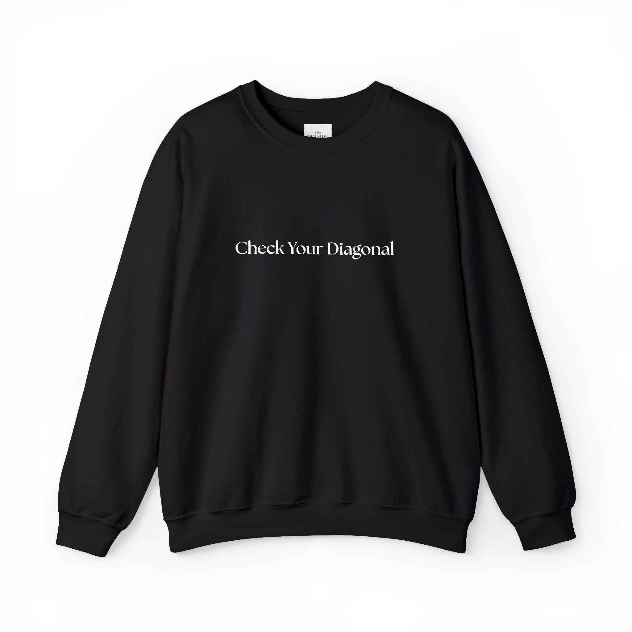 Check Your Diagonal – Funny Equestrian Crewneck Sweatshirt | Horse Riding Gift for Hunters, Jumpers & Dressage Riders