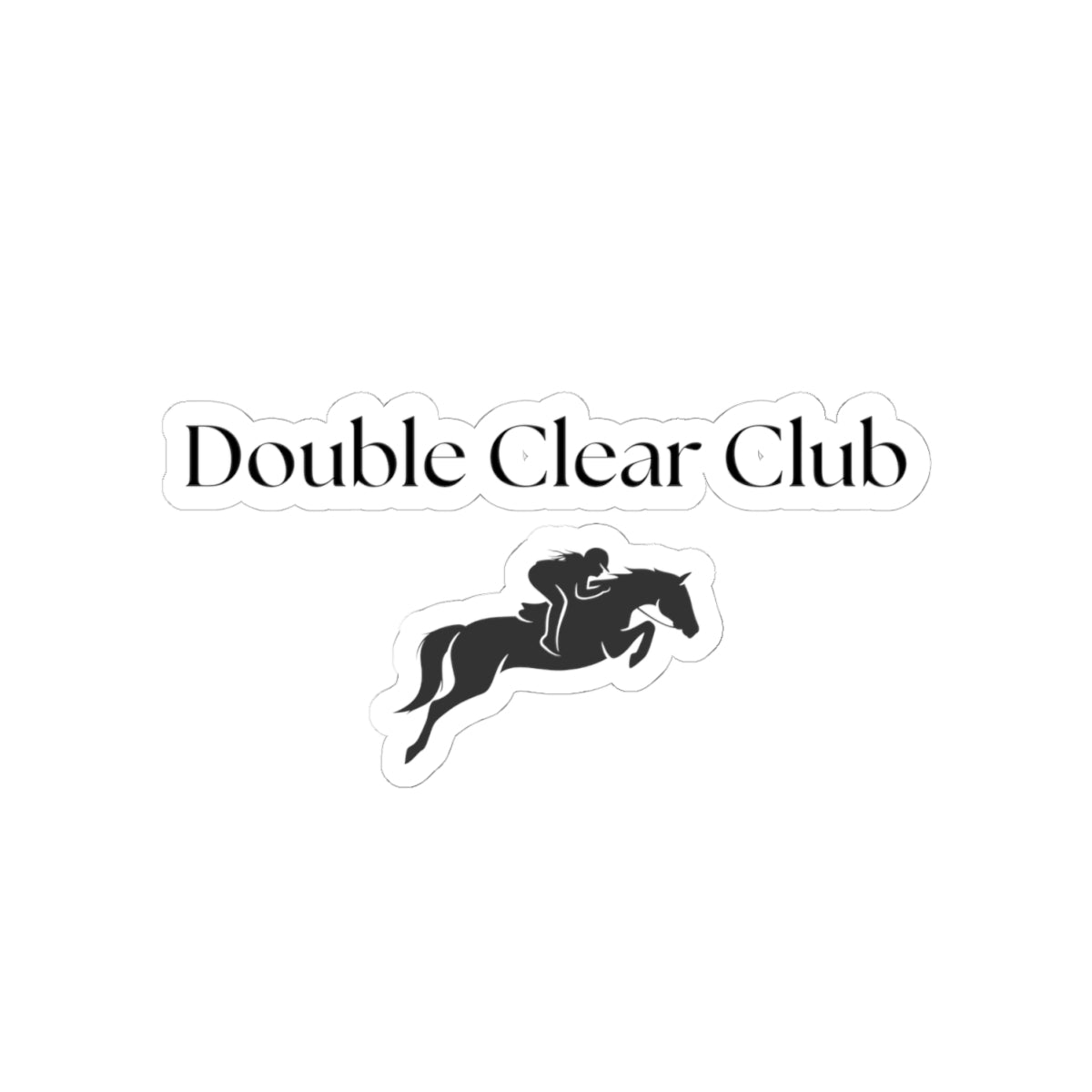 Double Clear Club Stickers