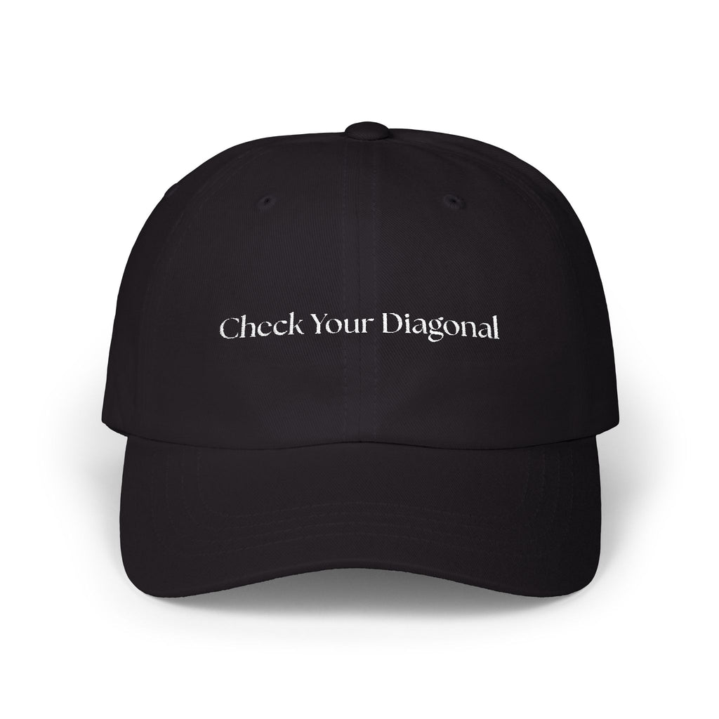 Check Your Diagonal Classic Cap