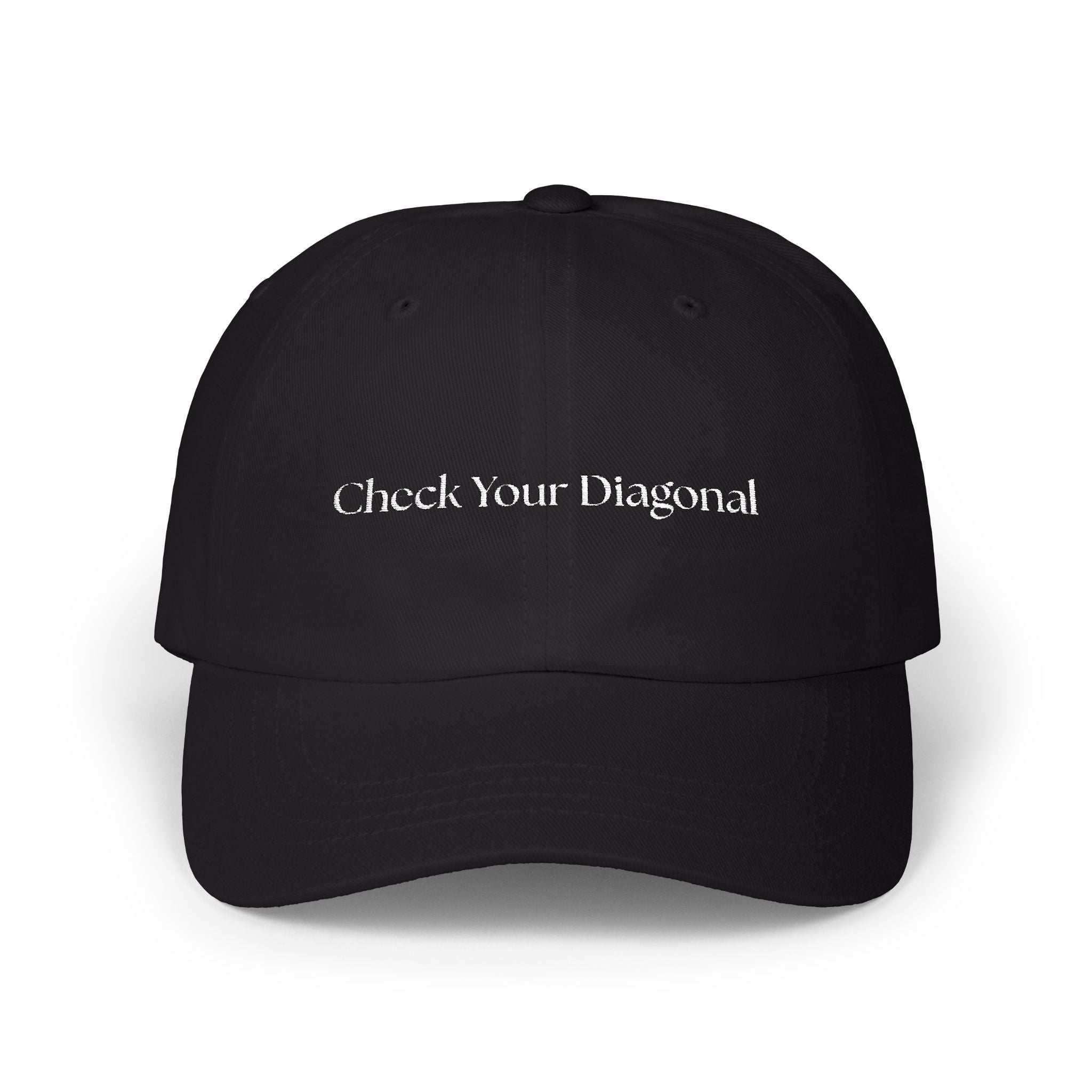 Check Your Diagonal Classic Cap