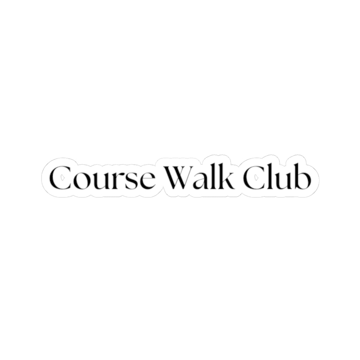 Course Walk Club – Kiss-Cut Vinyl Sticker | Funny Horse Riding Decal for Riders & Trainers