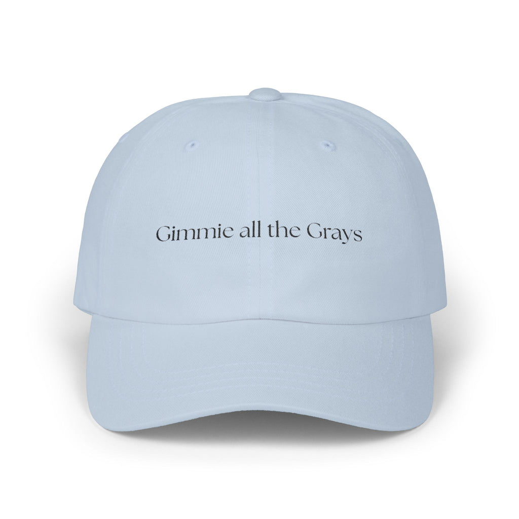 Gimme All the Grays – Classic Equestrian Cap | Grey Horse Lover Hat”