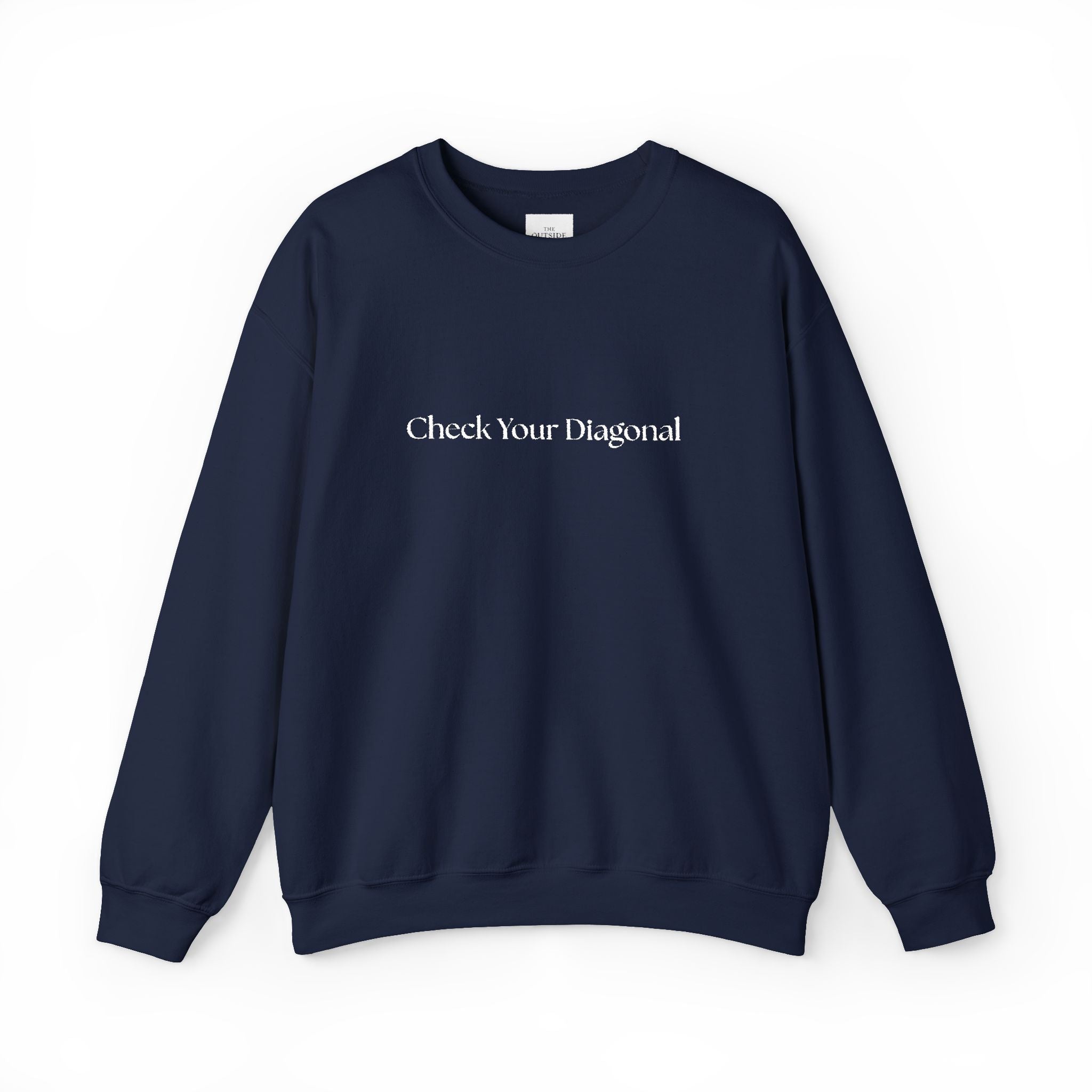 Check Your Diagonal – Funny Equestrian Crewneck Sweatshirt | Horse Riding Gift for Hunters, Jumpers & Dressage Riders