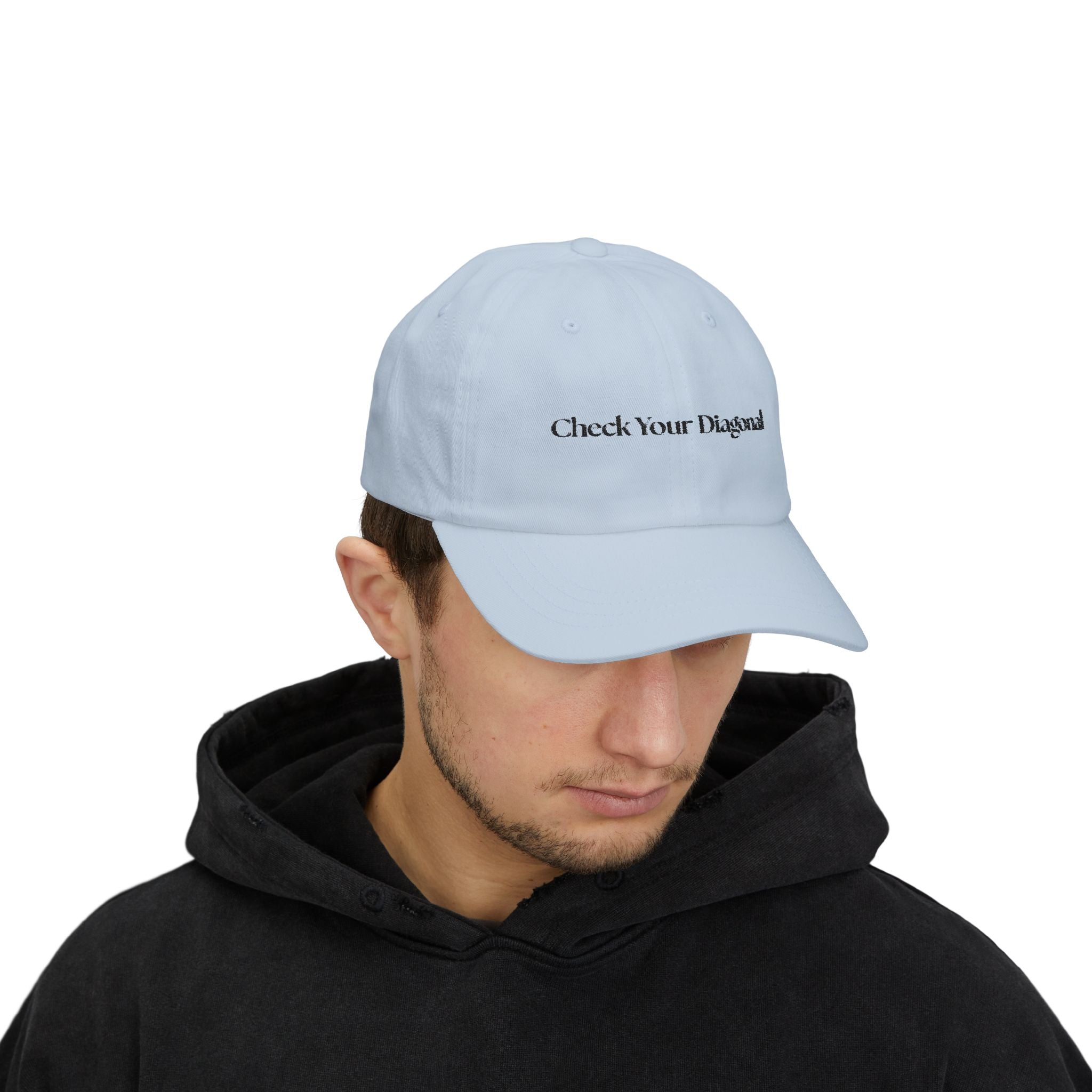Check Your Diagonal Classic Cap