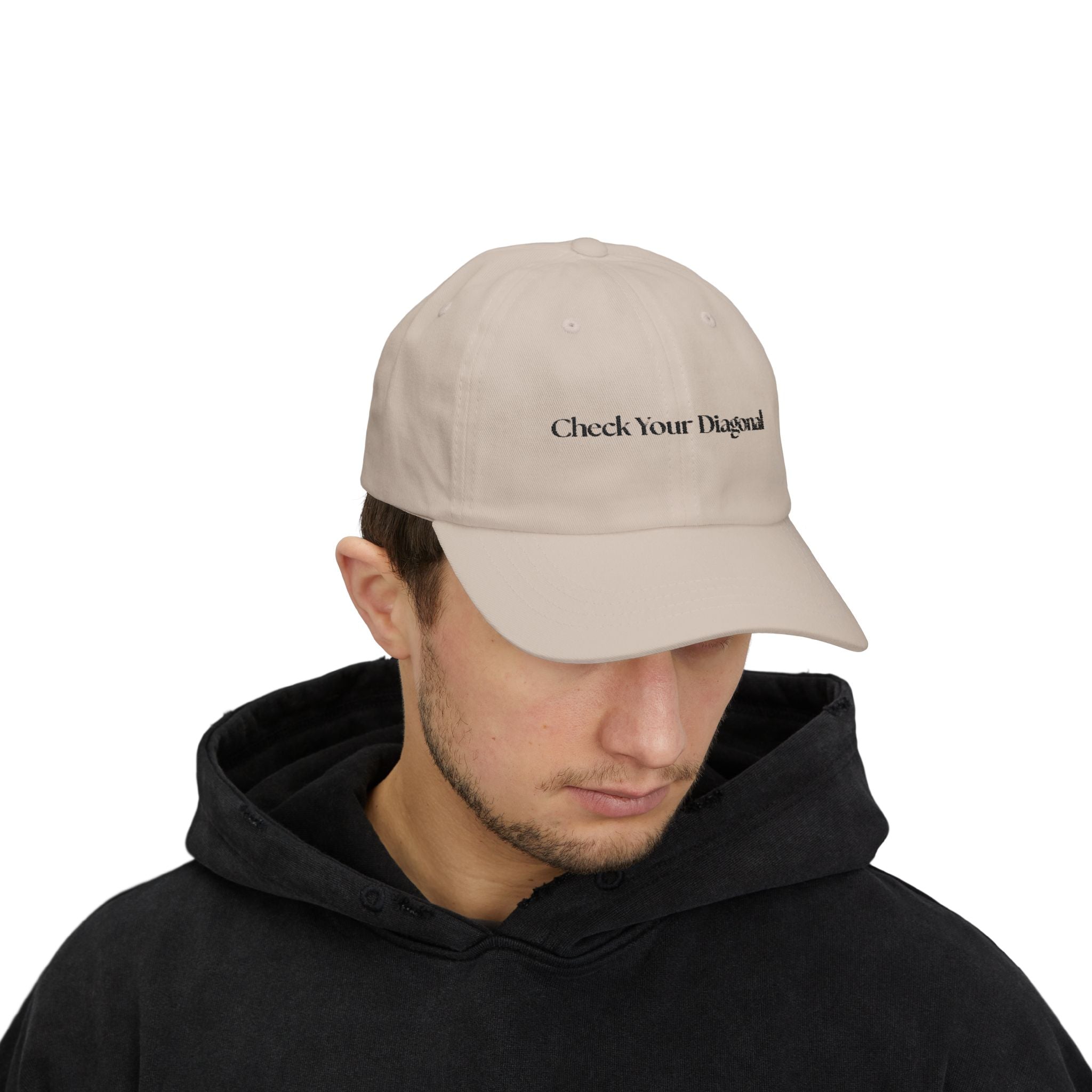 Check Your Diagonal Classic Cap