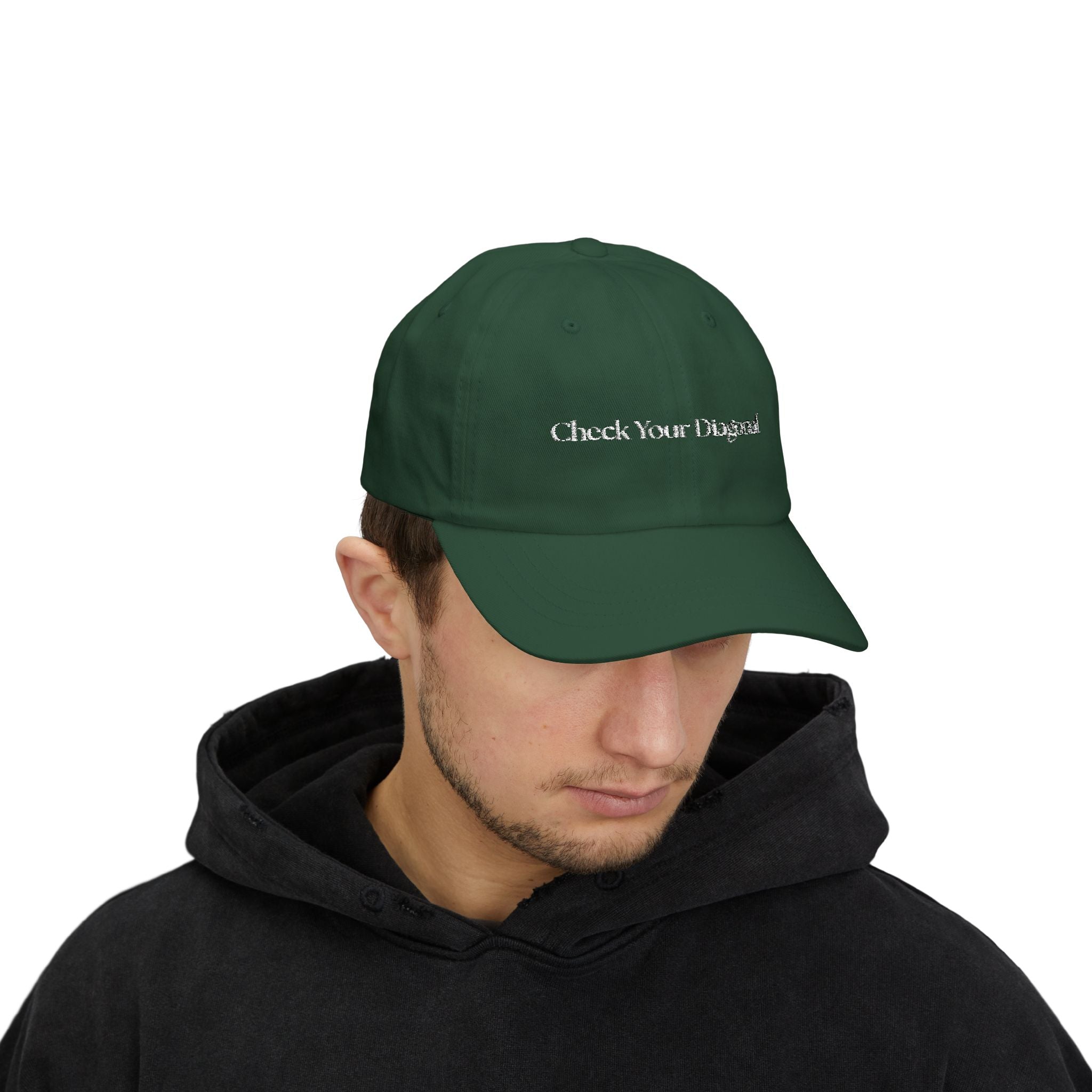 Check Your Diagonal Classic Cap