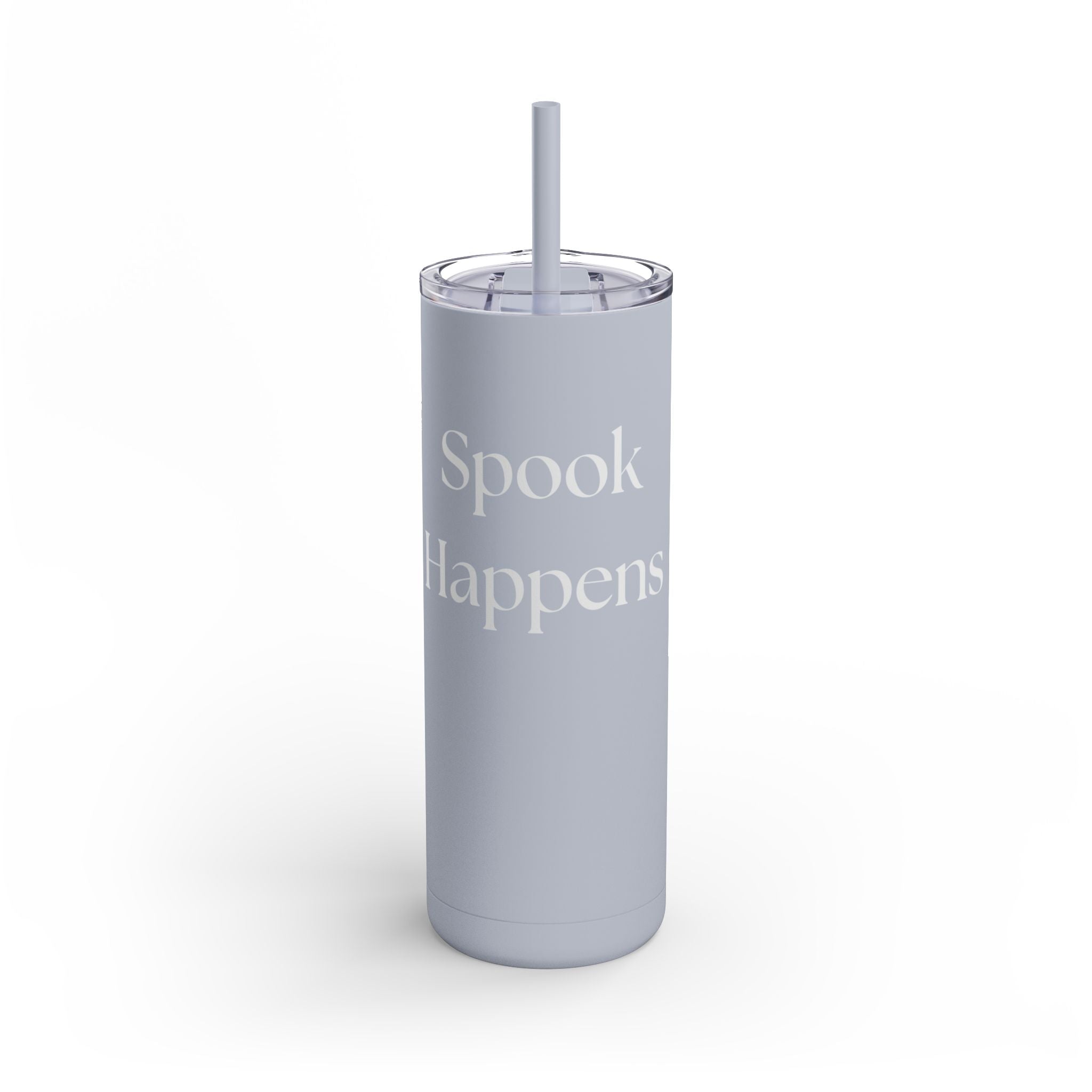 Spook Happens – 20oz Skinny Matte Tumbler with Straw | Funny Equestrian Gift for Hunters, Jumpers & Dressage Riders