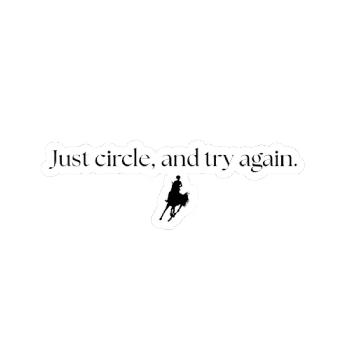 Just Circle and Try Again  Stickers