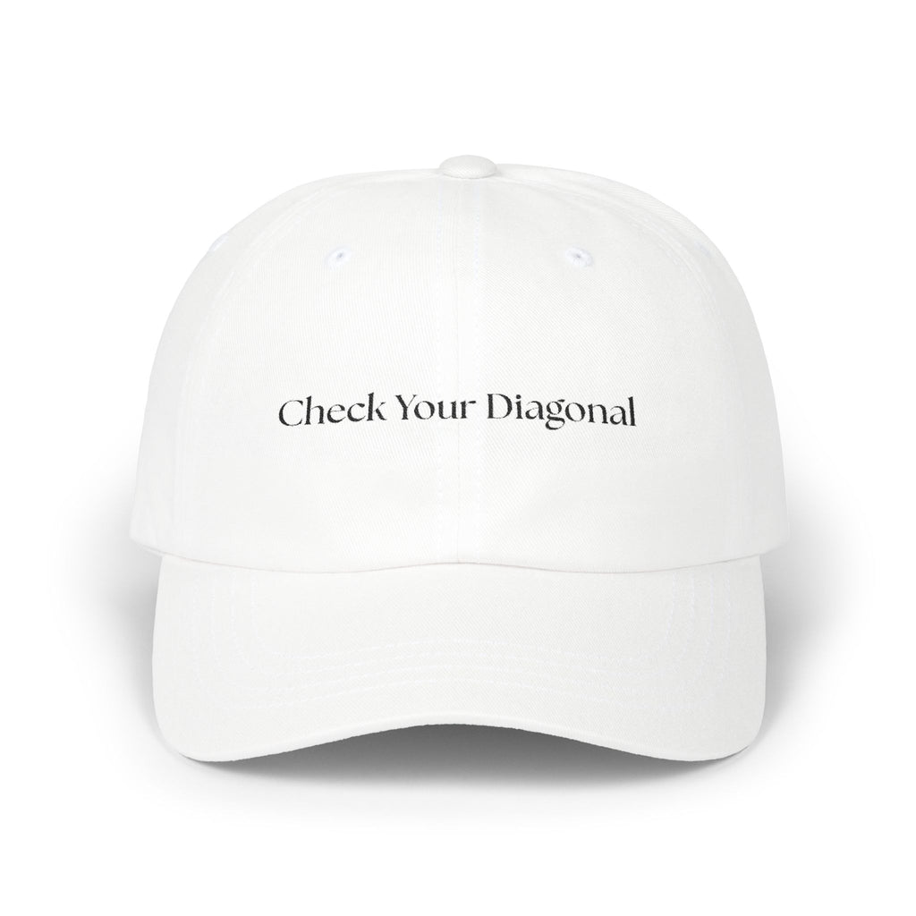 Check Your Diagonal Classic Cap