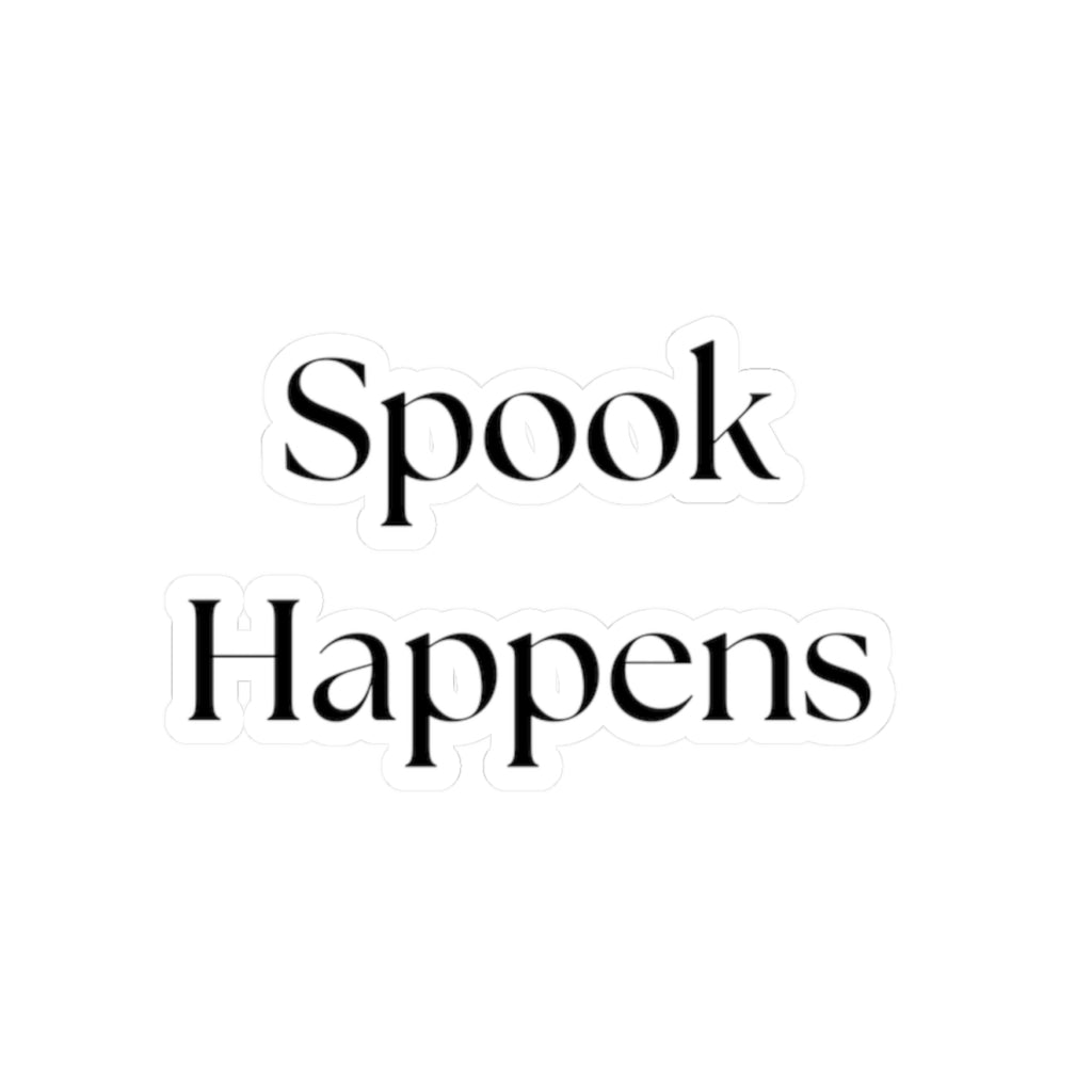 Spook Happens – Kiss‑Cut Vinyl Sticker | Funny Equestrian Decal for Riders & Trainers
